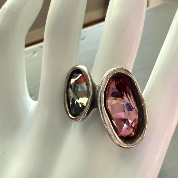 Uno de 50 Crystal Ring Size 7 - Picture 8 of 11